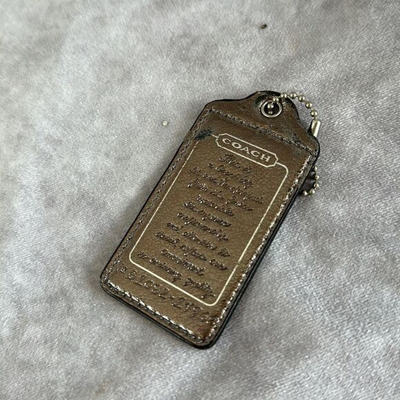 Coach Julia 14968 Script Large Leather Fob - Picture 6 of 7